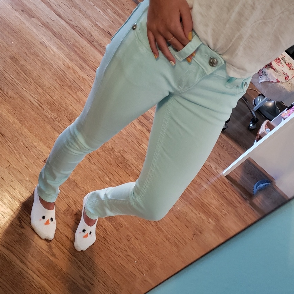 mint Miss Me skinny jeans